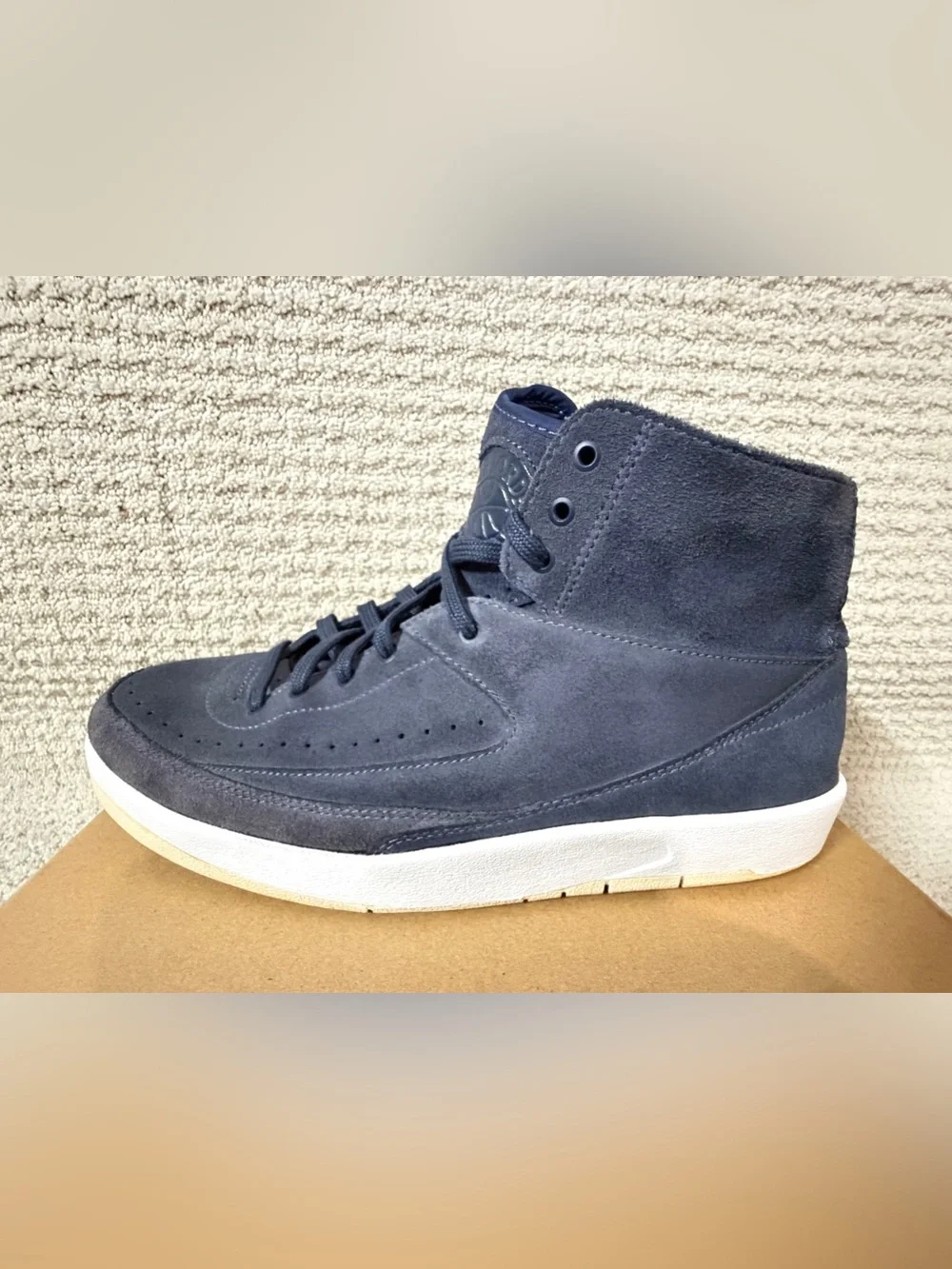 NIKE Air Jordan Retro 2 Decon Thunder Blue Shoes 897521-402 Hi-Tops Sz 9 No Box